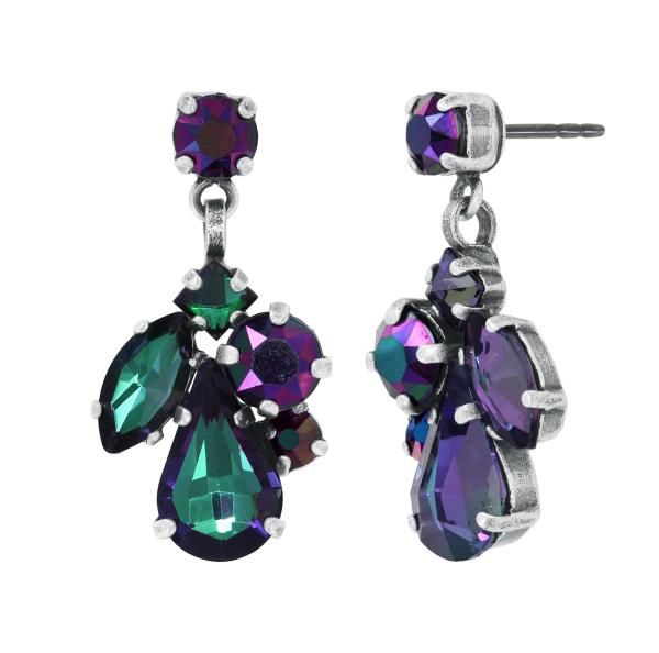 black/violet - Afternoon Tea de Luxe - Konplott earrings